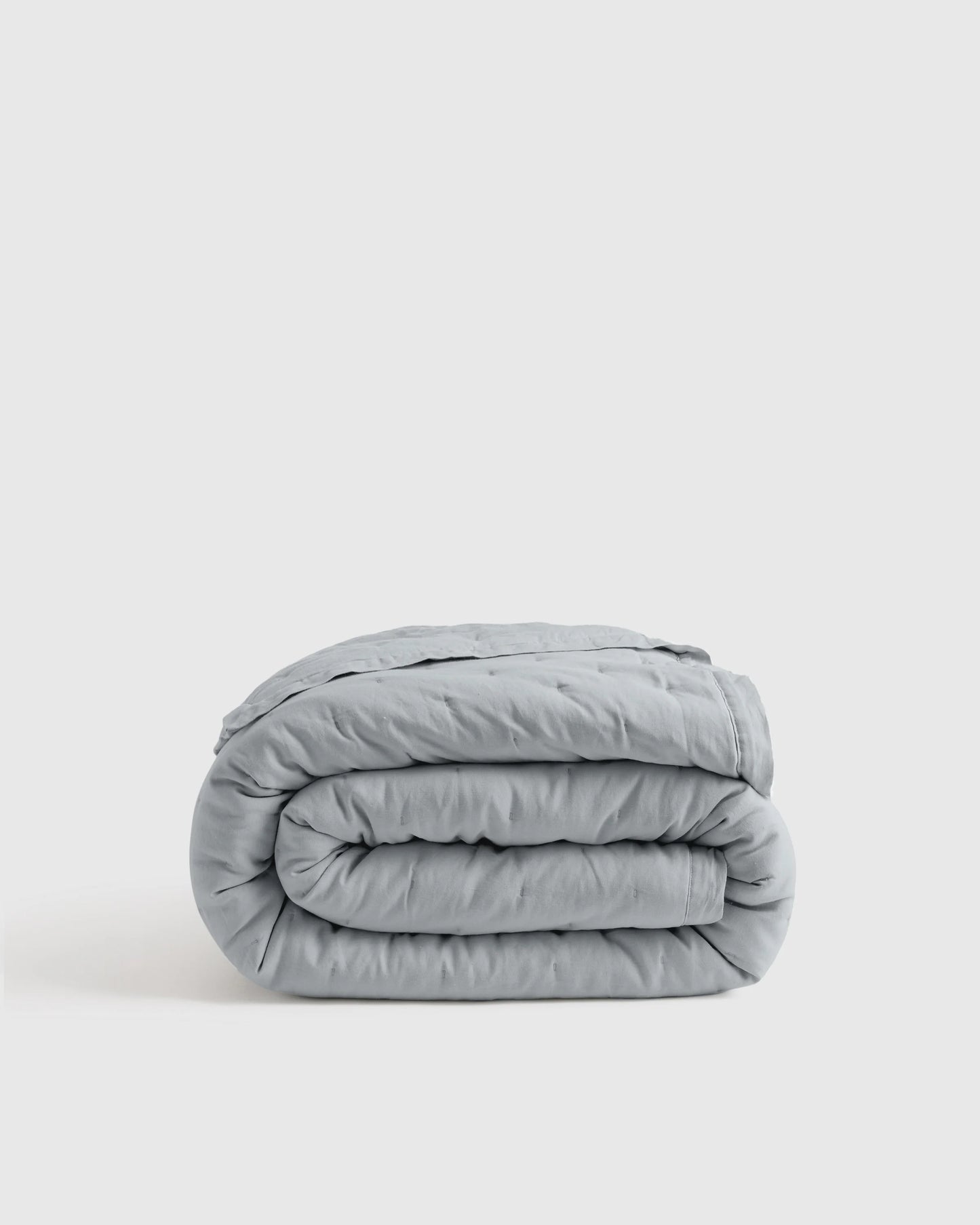European Linen Dream Quilt - Twin / White