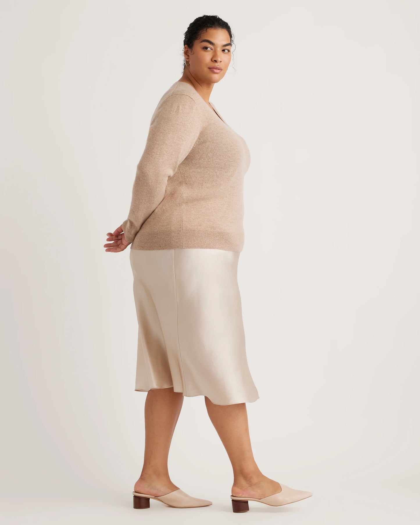 100% Washable Silk Skirt - 1X / Wine Tasting Red
