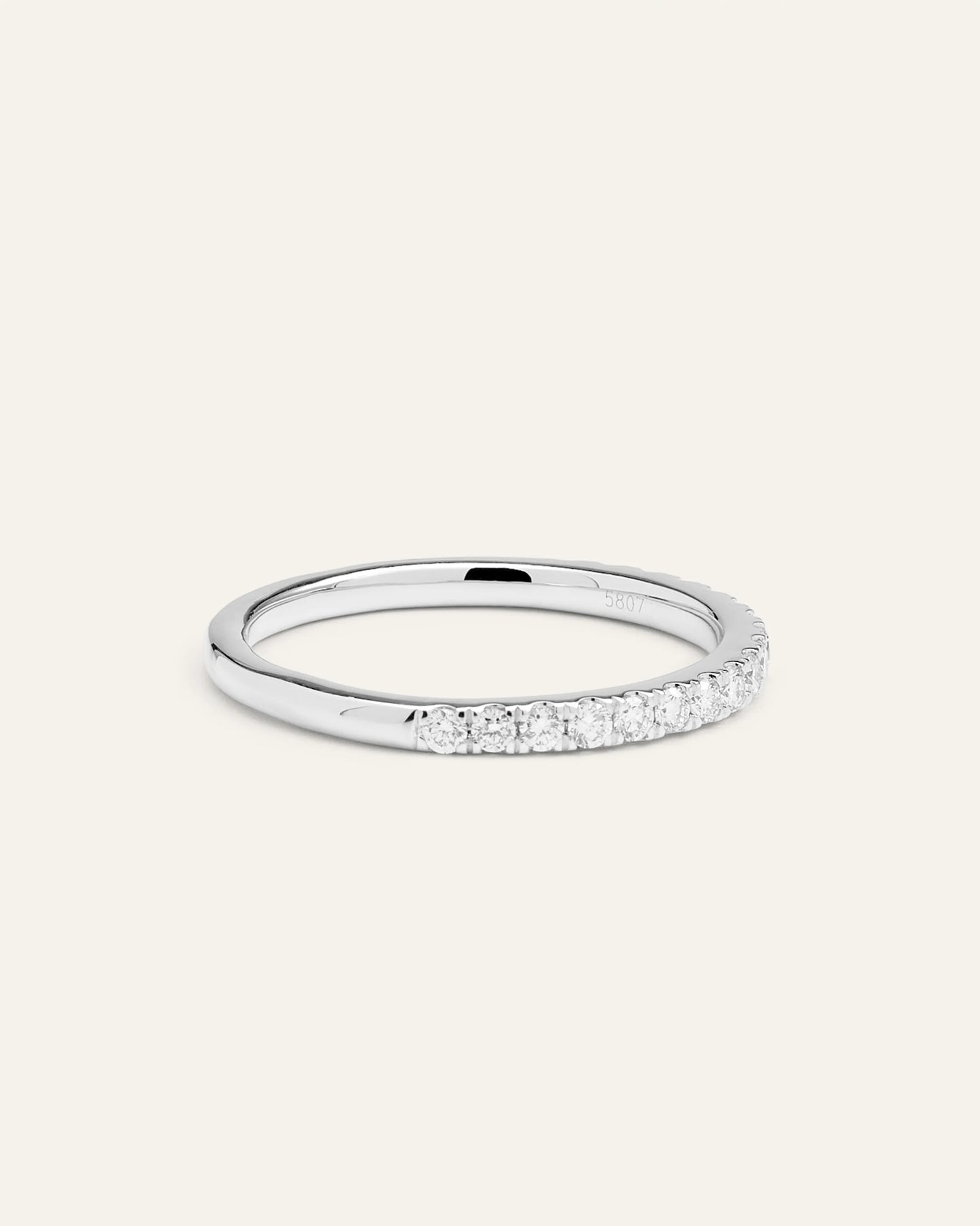 Lab Grown Diamond Pave Band - 4 / Yellow Gold