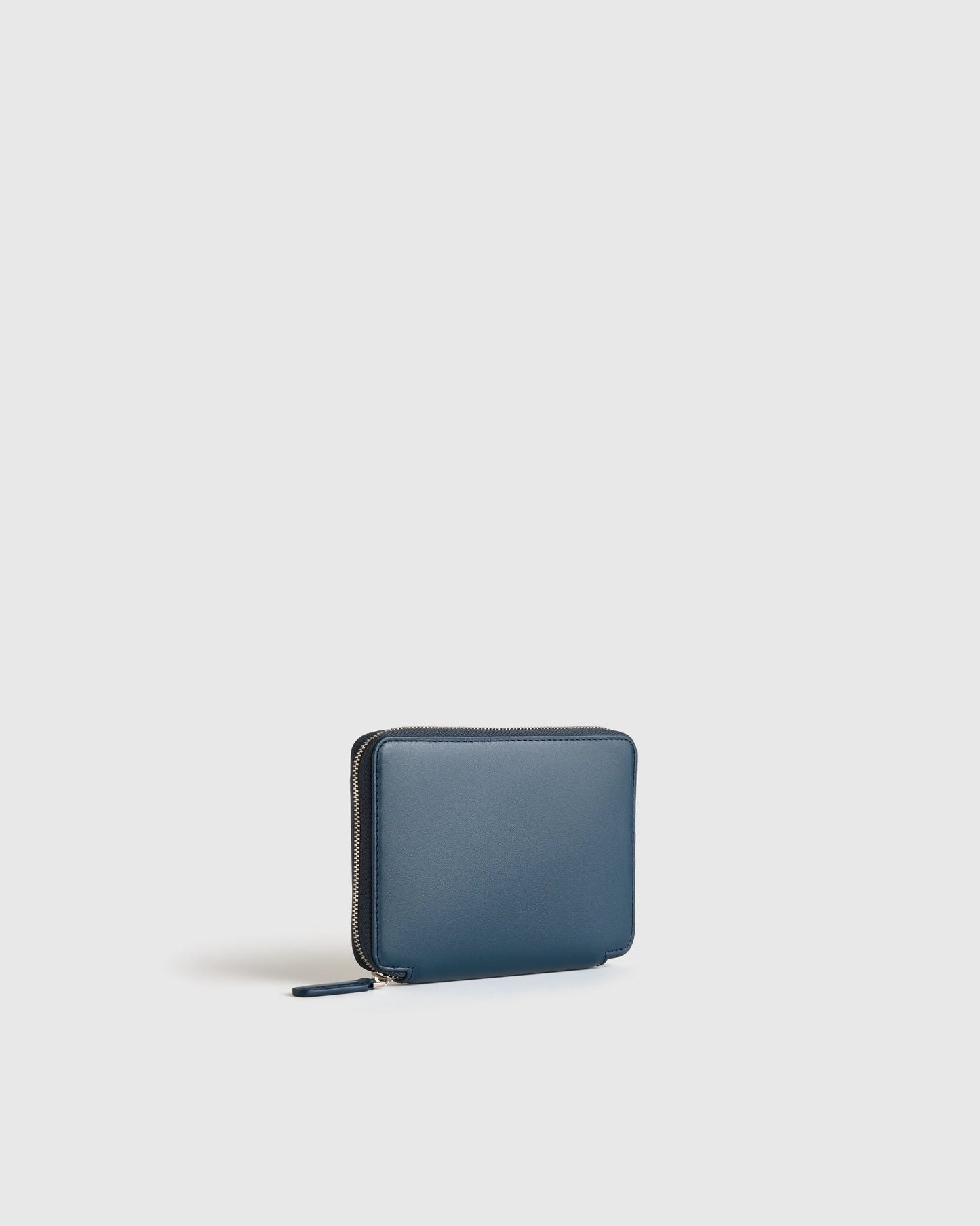 Nappa Leather RFID Zip Travel Wallet - One Size / Black