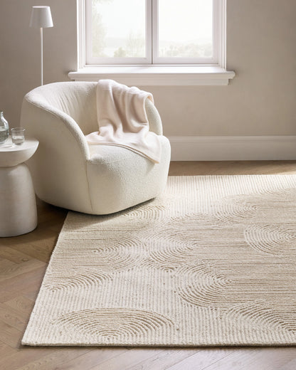 Asher Tufted Wool Rug - 3' x 5' / Ivory