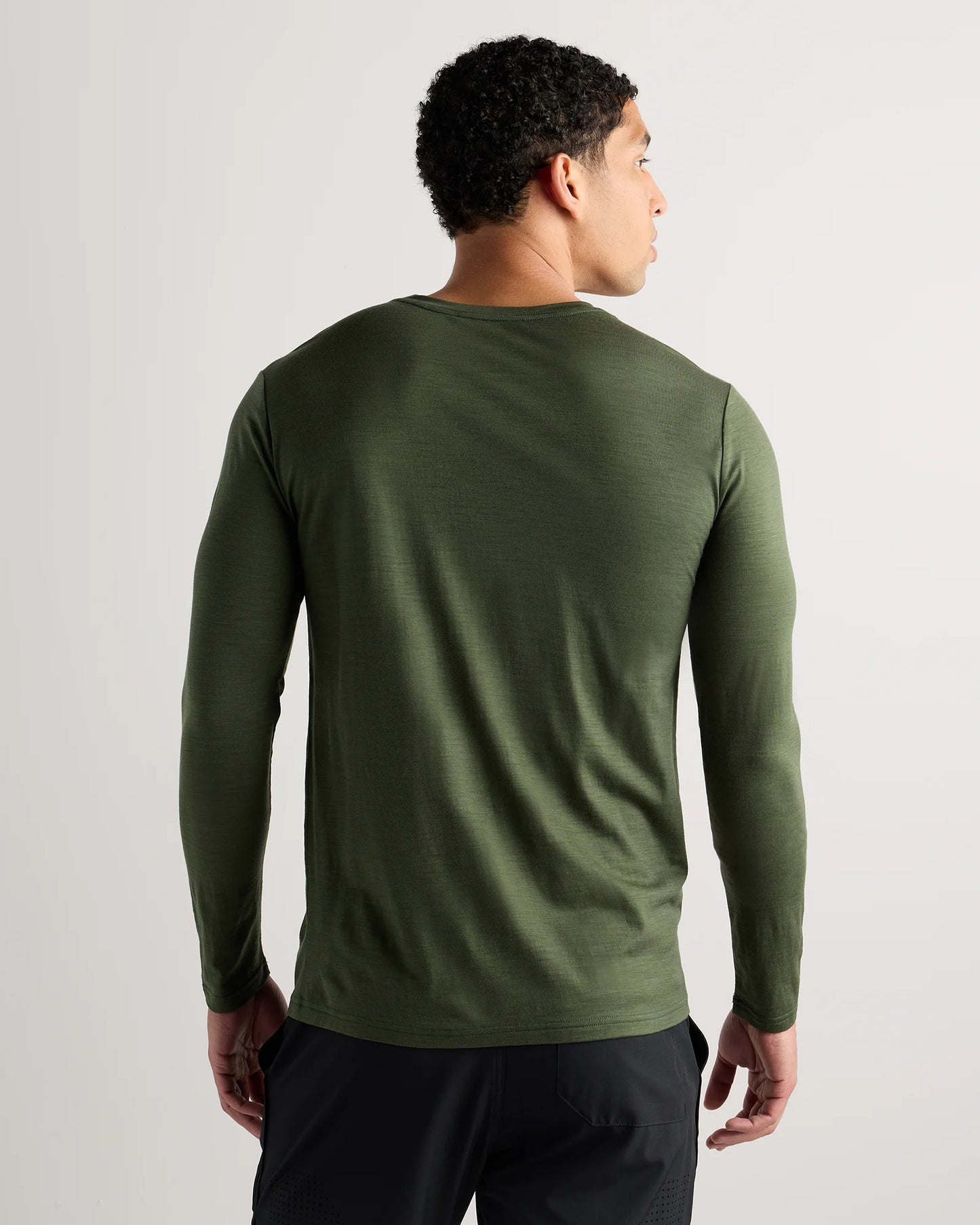 100% Merino Wool All-Season Long Sleeve Base Layer Tee - XS / Off-White