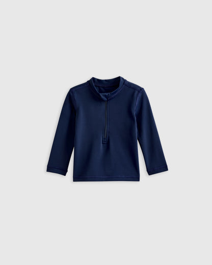 Long Sleeve Zip-Up Rash Guard - 0-3M / Yellow