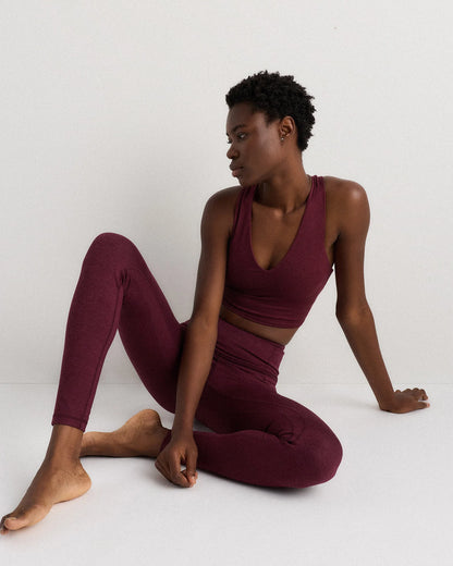 Ultra-Soft High-Rise Pocket Legging - XS / Heather Espresso