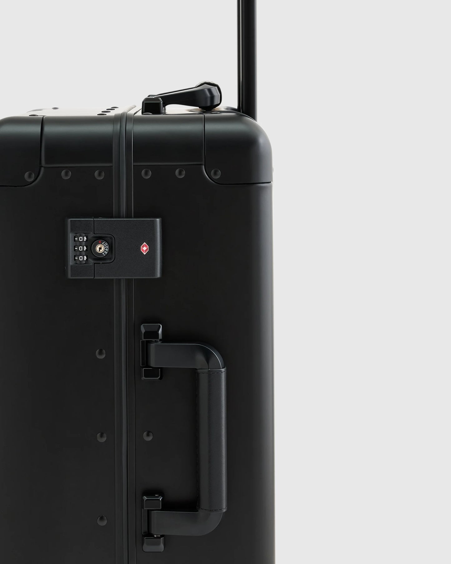 Aluminum Carry-On Suitcase - One Size / Black
