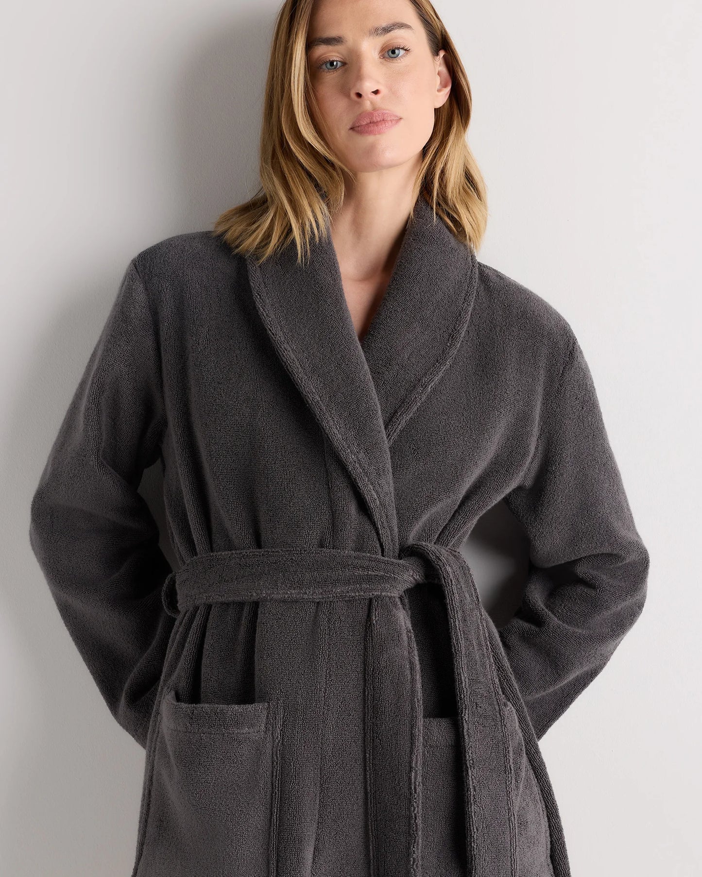 Turkish Cotton Terry Robe - XS / White