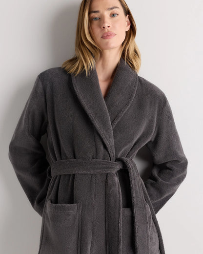 Turkish Cotton Terry Robe - XS / White