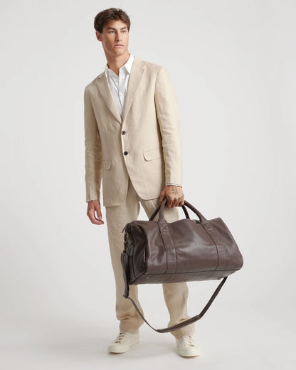 Nappa Leather Duffle Bag - One Size / Dark Brown