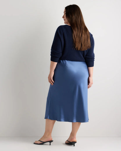 100% Washable Silk Skirt - 1X / Wine Tasting Red