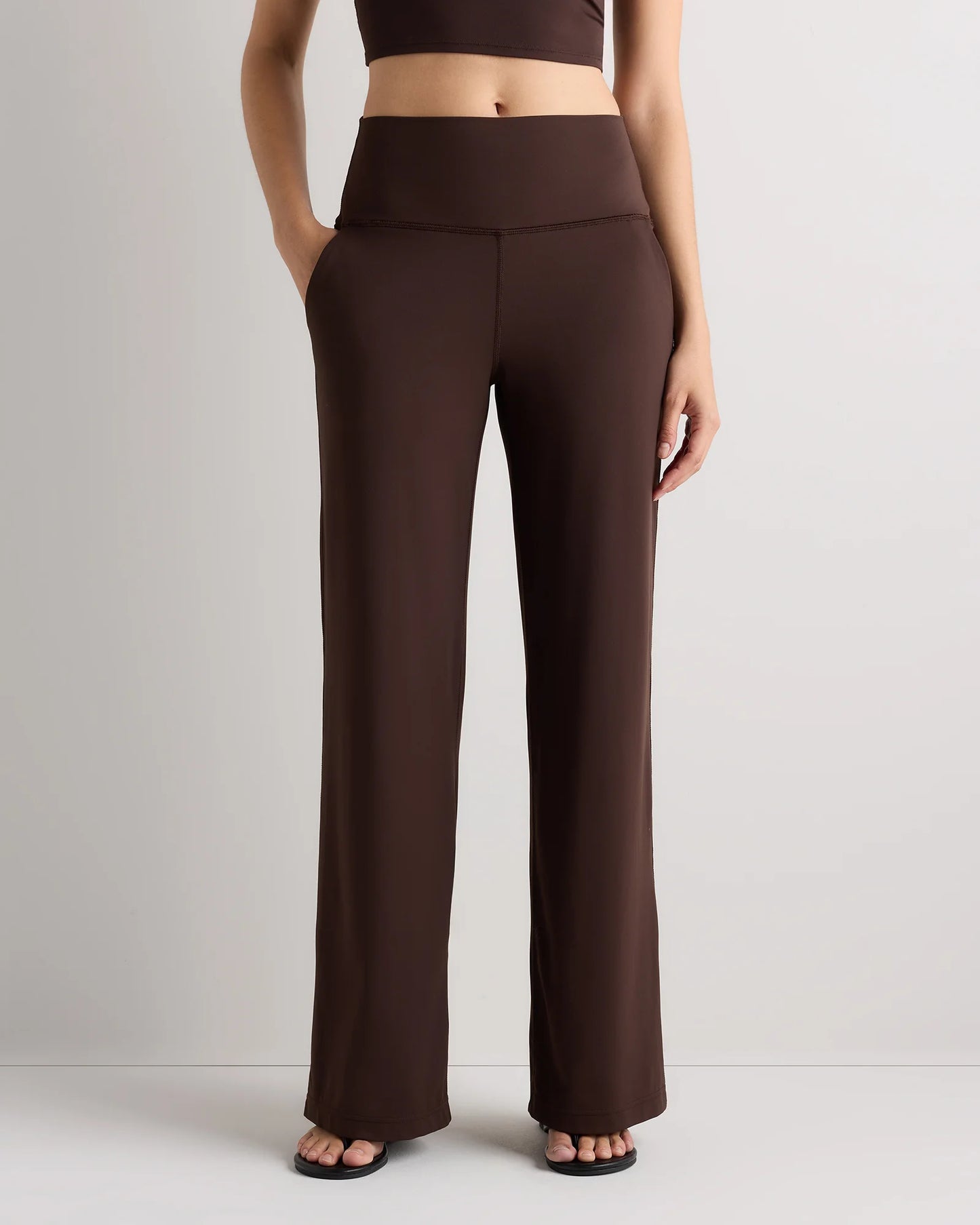 Ultra-Form High-Rise Wide Leg Pants - XS / Black