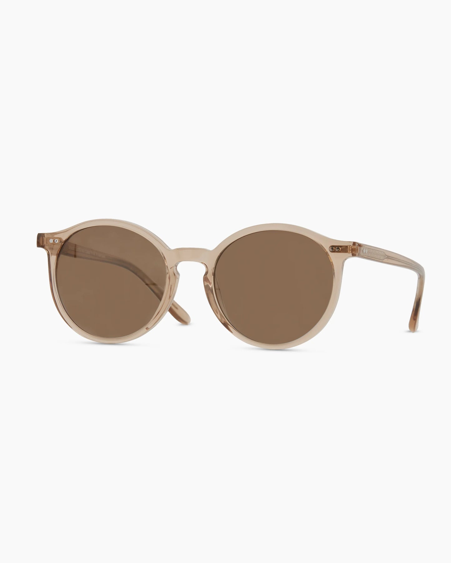 Brixton Polarized Acetate Sunglasses - Standard / Clear Taupe with Brown lens