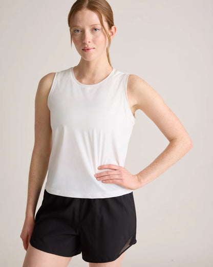 Essential Run Cropped Muscle Tank - XS / Deep Navy