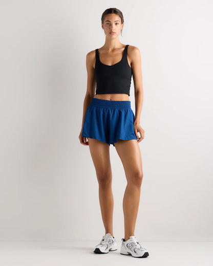 High-Rise Glide Running Shorts - XS / Black