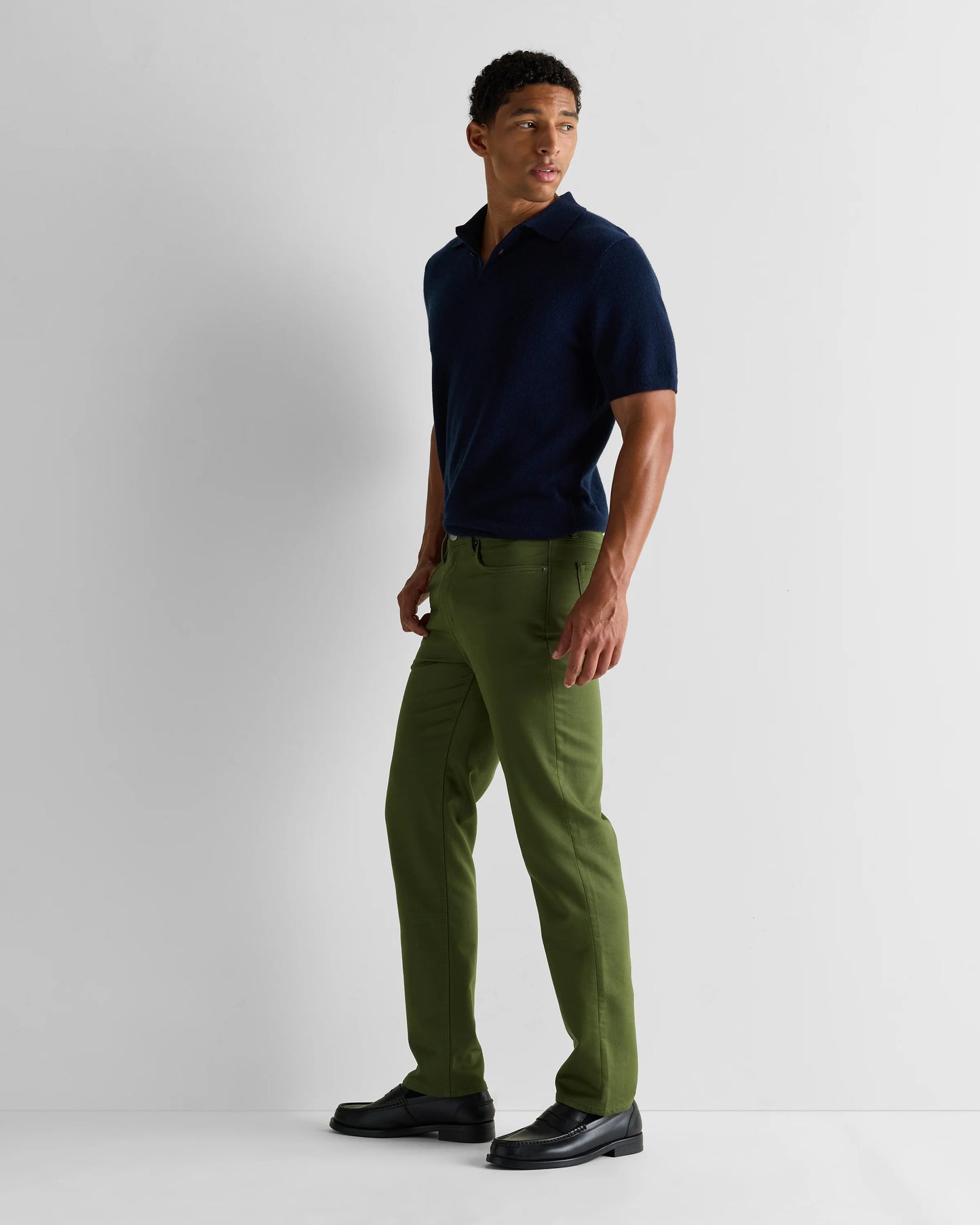 Comfort Stretch Traveler 5-Pocket Pants - Straight - 28X30 / Military Olive