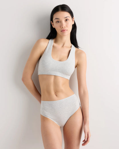 Organic Cotton Racerback Bralette (2-Pack) - XS / Black