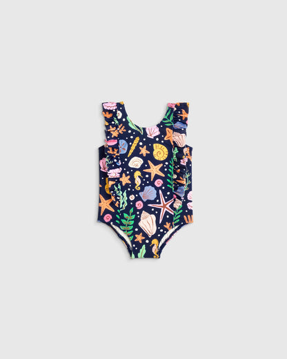 Ruffle One Piece Swimsuit - 0-3M / Pineapple