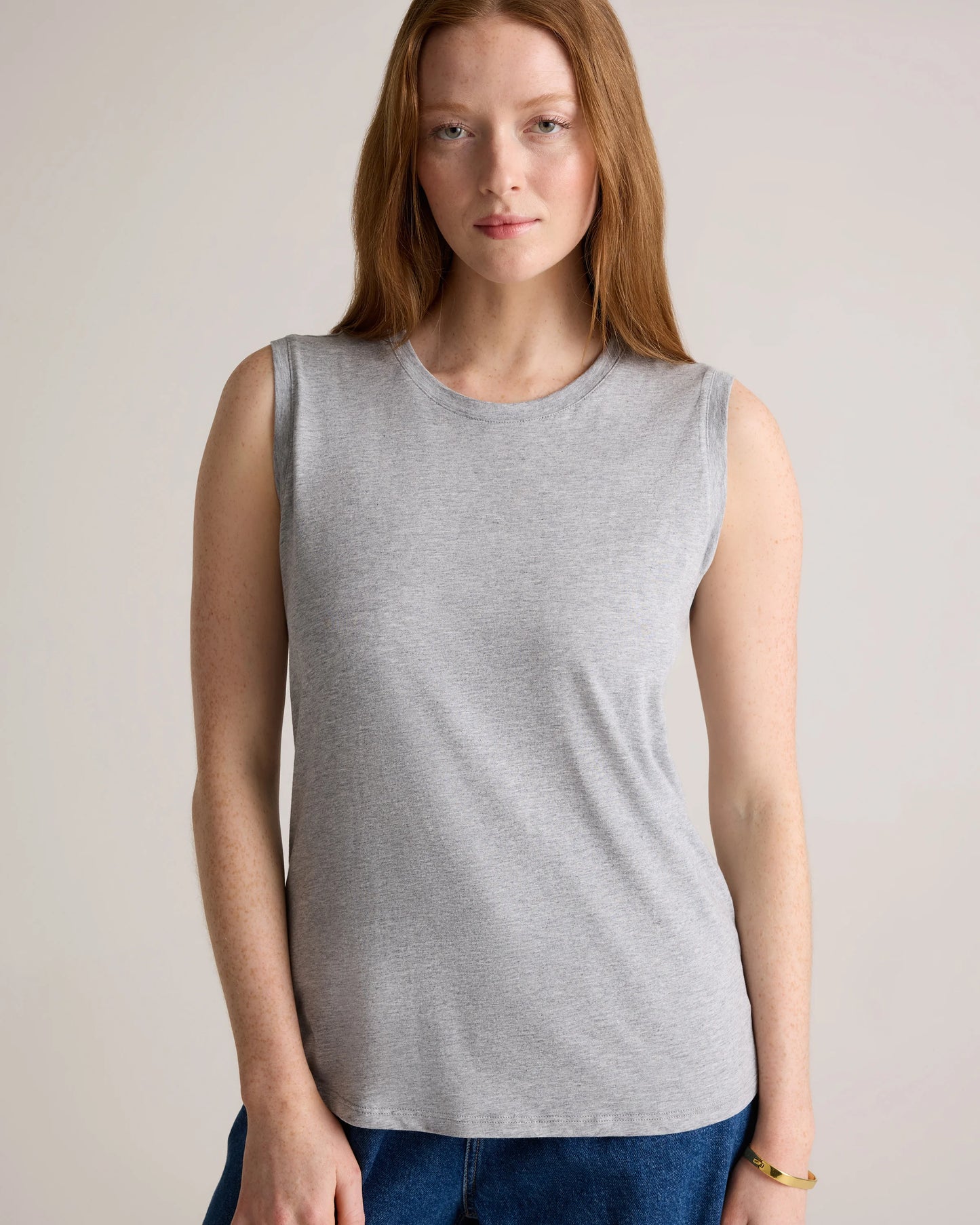 Cotton Modal Muscle Tank - XS / White