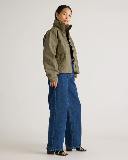 Water Repellent Windbreaker Jacket - XS / Praline
