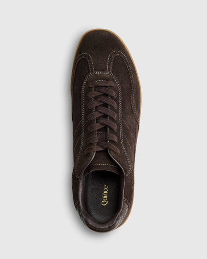 Italian Suede Gum Sole Sneaker - 5 / Birch