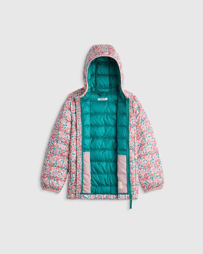 Lightweight Down Hooded Puffer Jacket - 2T / Tidepool