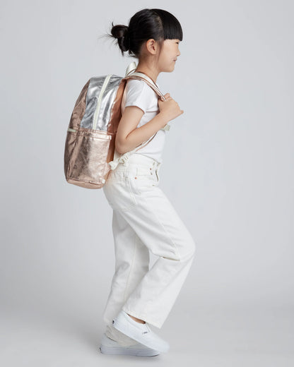 Recycled Double Pocket Backpack - One Size / Rainbow Clouds
