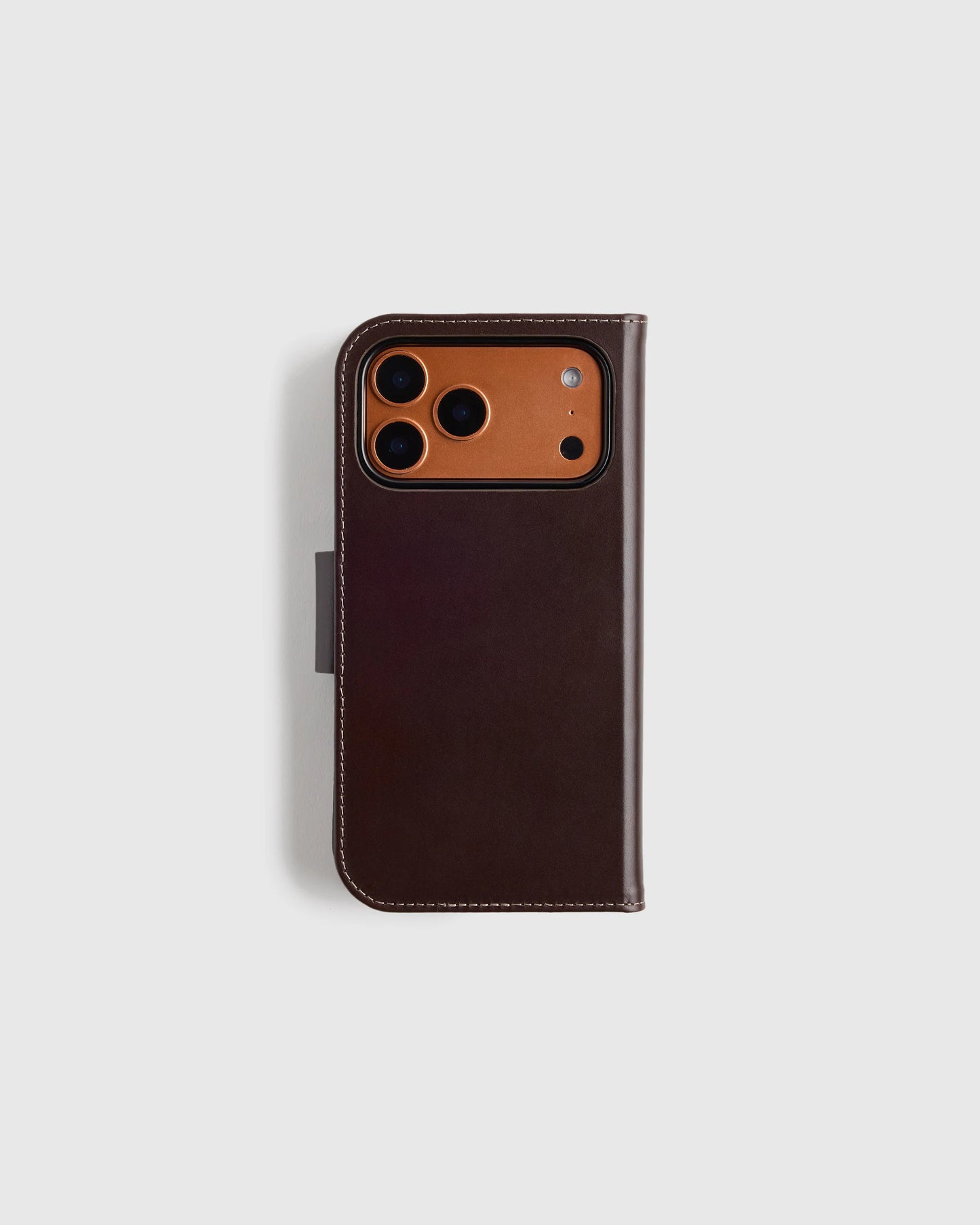 Italian Leather Phone 2-in-1 Folio Case - 17 Pro / Black