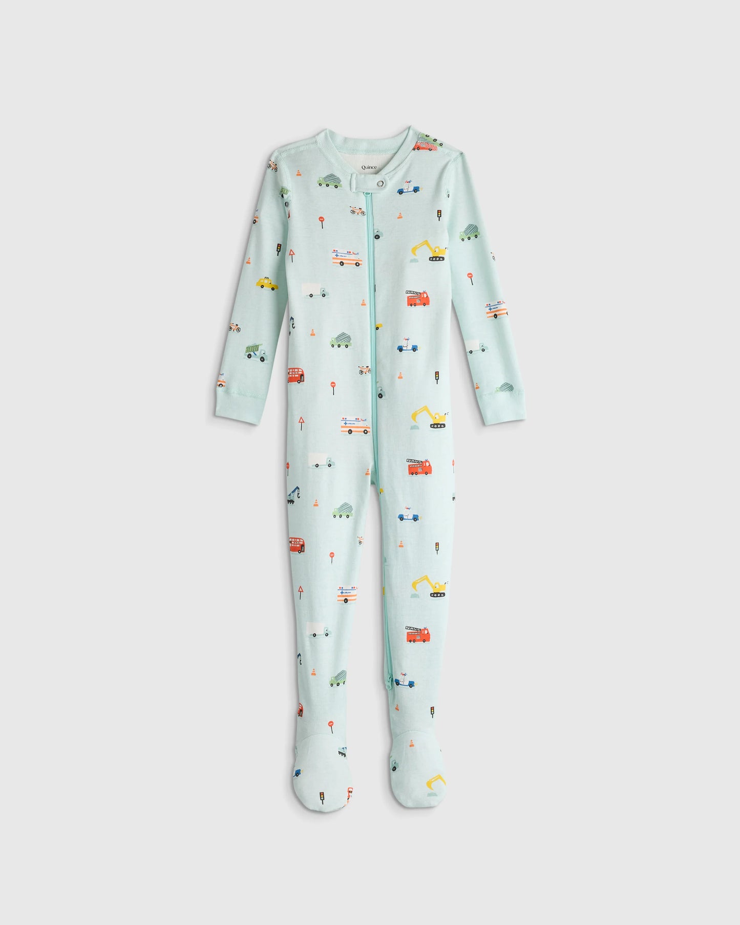 100% Organic Cotton Footie Pajama - 2T / Vehicles