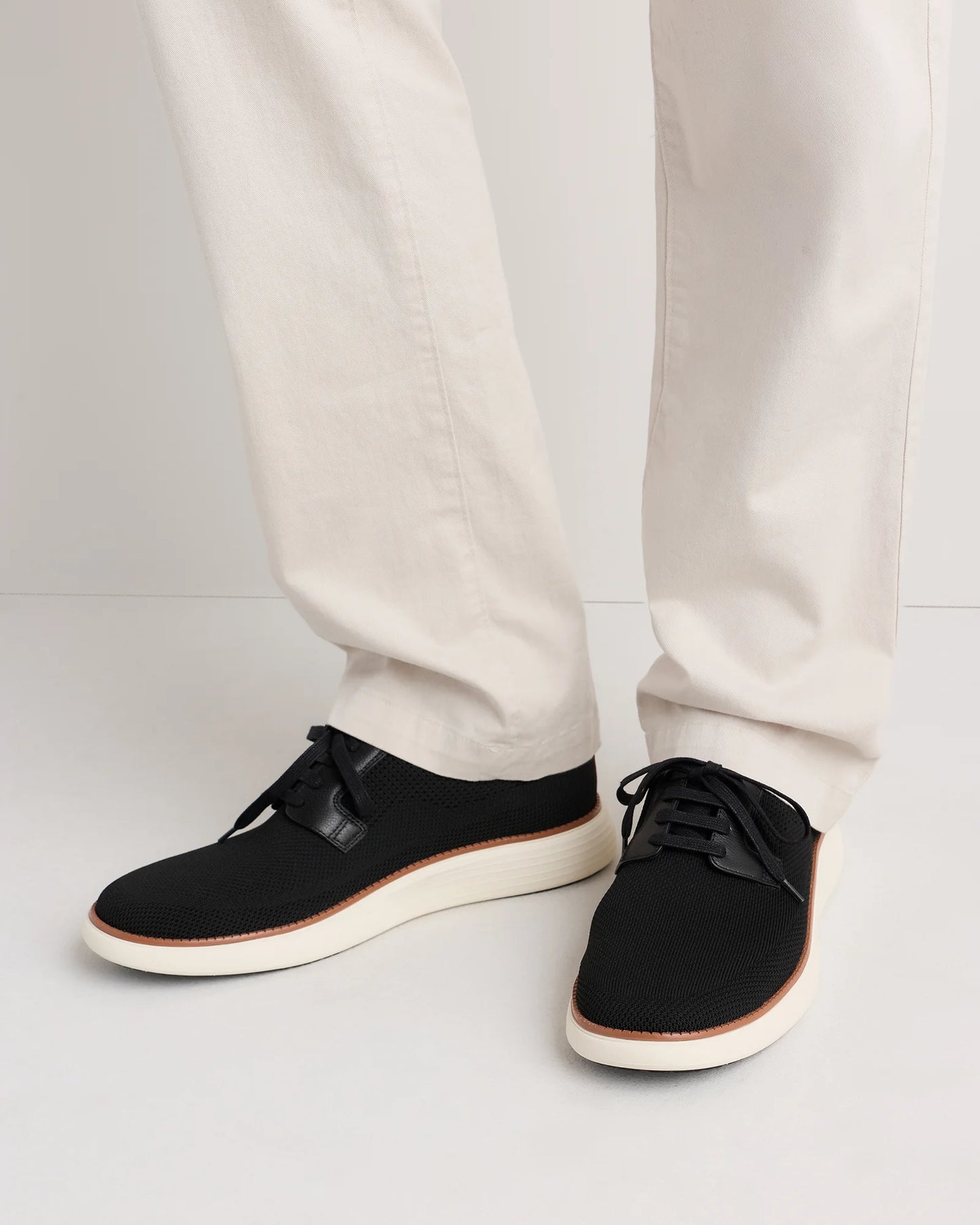 Engineered Knit Derby Sneaker - 7 / Black
