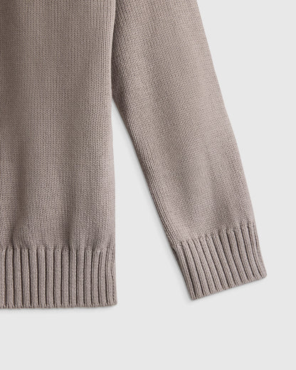 Boys 100% Organic Cotton Quarter-Zip Sweater - 6 / Navy