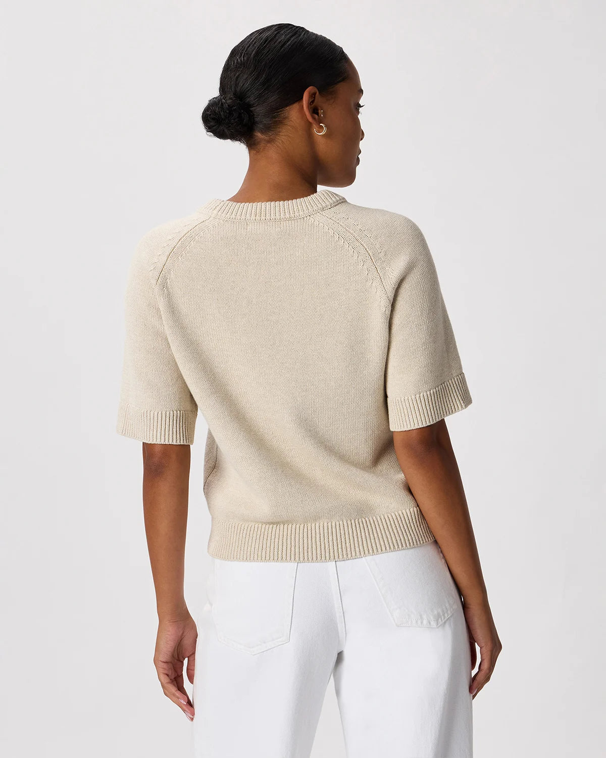 100% Organic Cotton Sweater Tee - XS / Navy