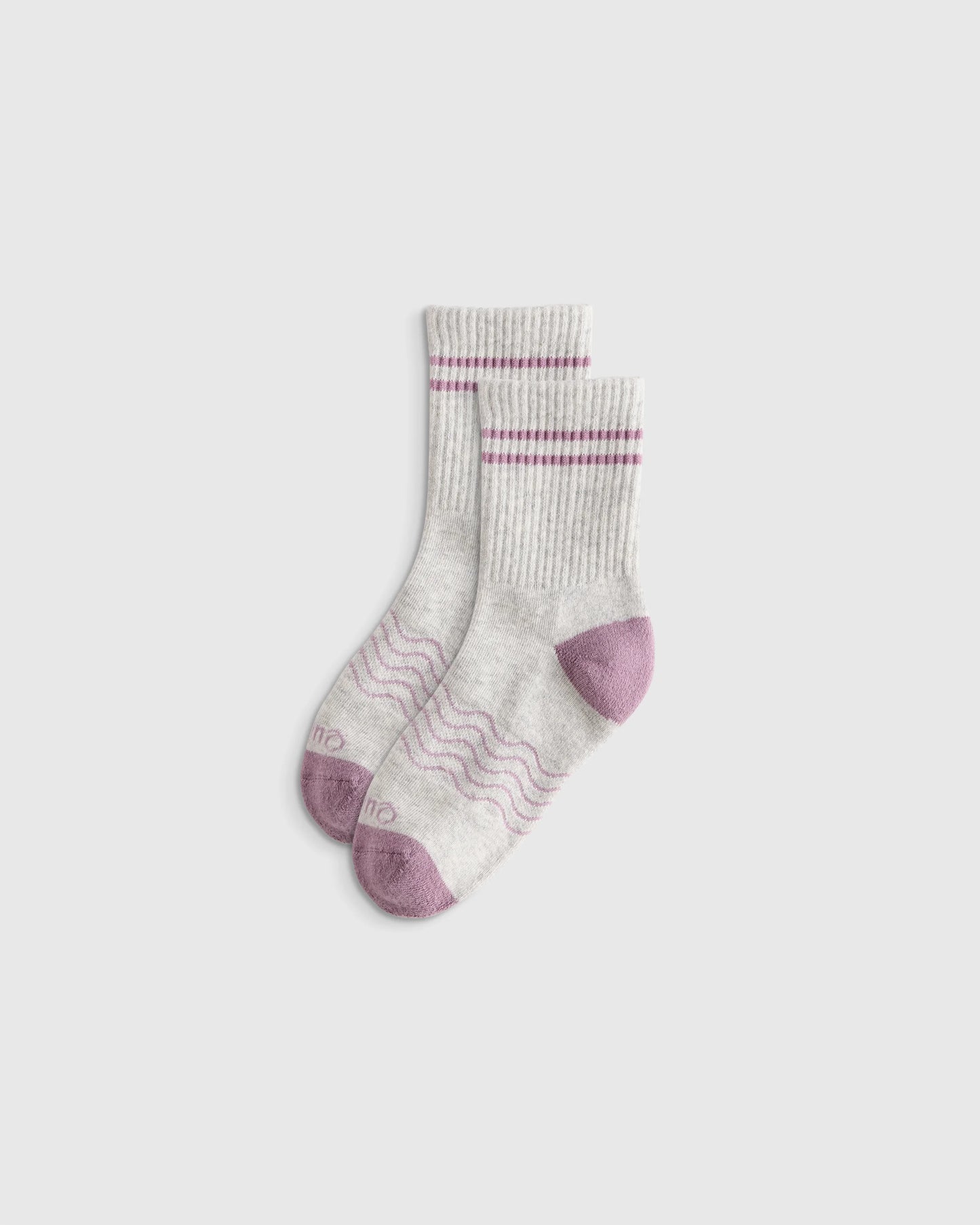 Kids Organic Cotton Quarter Crew Socks 8-Pack - S / White