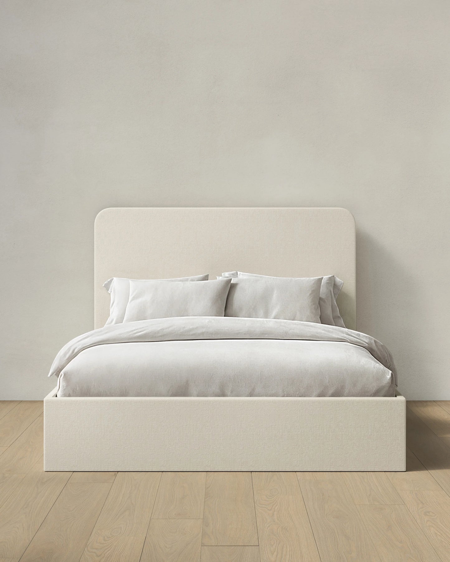 100% Linen Curved Bed - Full / Canvas