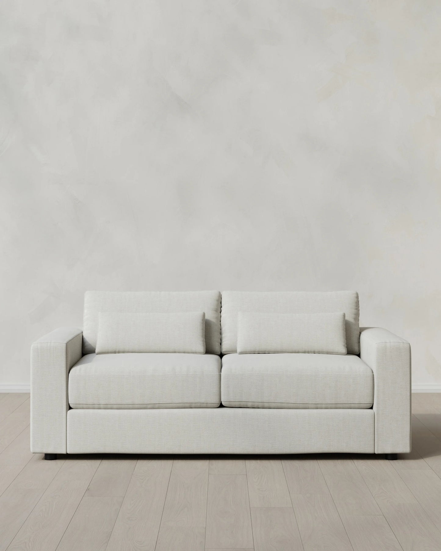 Ashford Deep Seat Sofa in Performance Chenille Linen Blend - 7ft / Snow