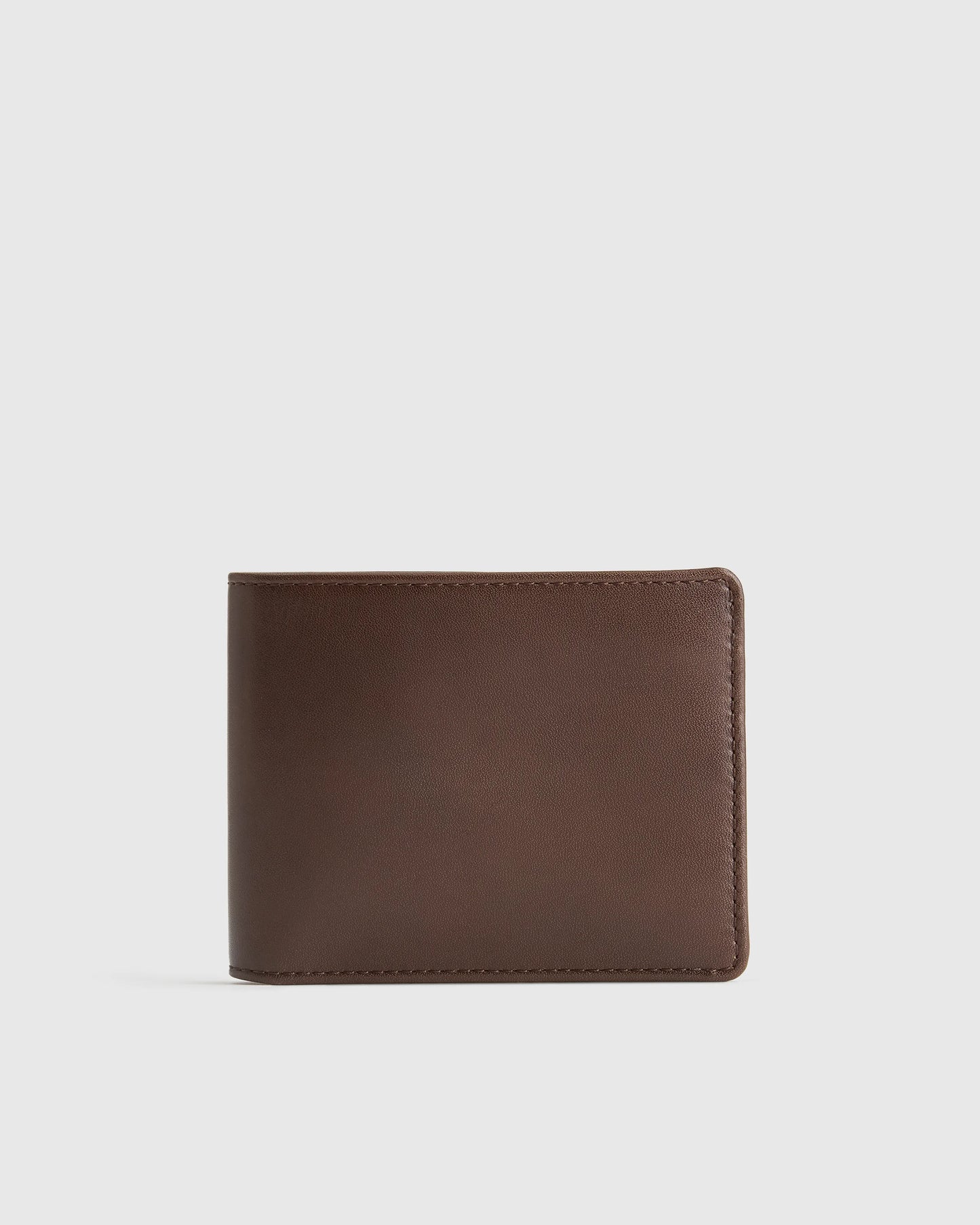 Italian Leather Bifold Wallet - One Size / Black
