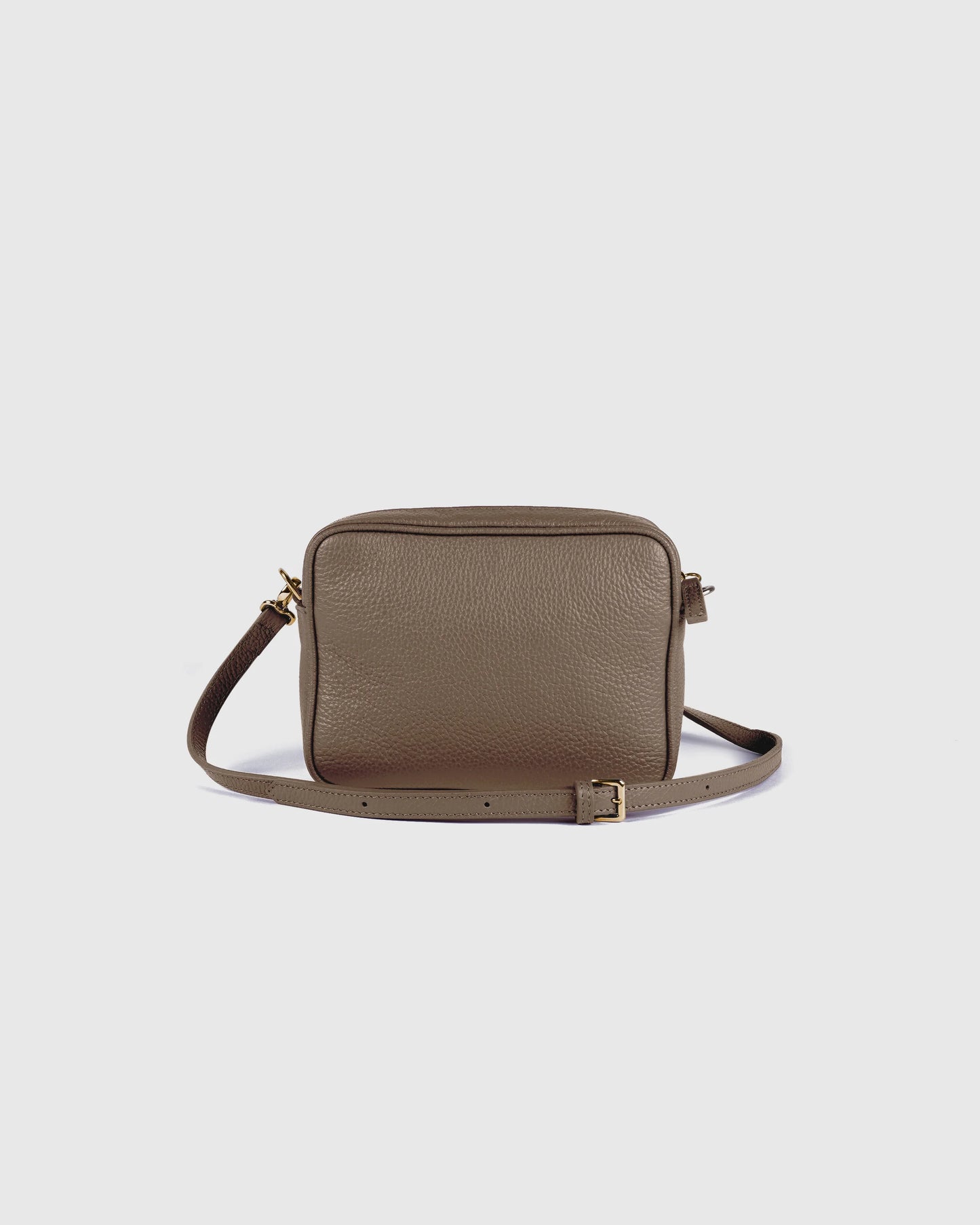 Italian Leather Crossbody Bag - One Size / Black Croco