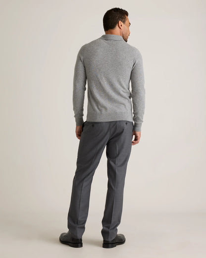 Mongolian Cashmere Polo Sweater - S / True Navy