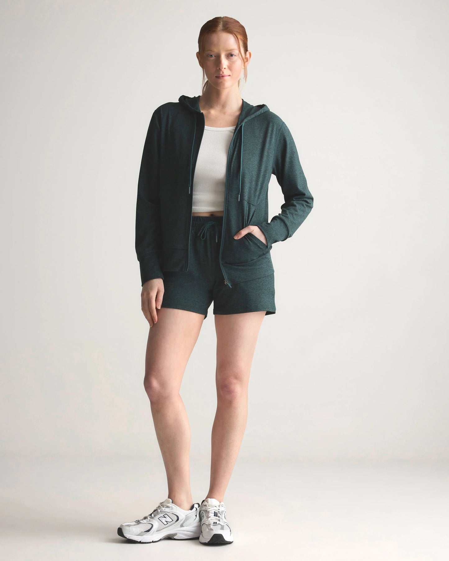 Flowknit Full-Zip Hoodie - XS / Heather Deep Navy
