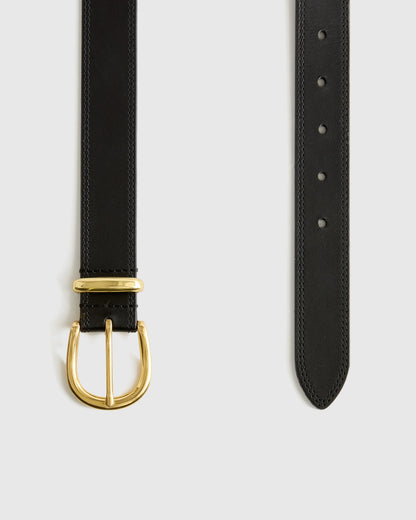 Allegra European Leather Belt - XS / Saddle