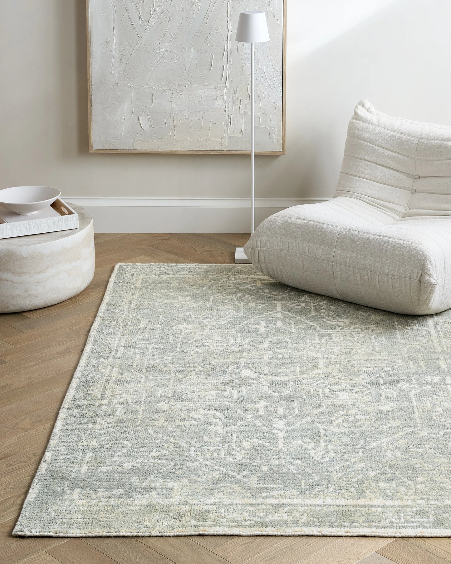 Seraphine Hand-Knotted Wool Rug - 3' x 5' / Sage