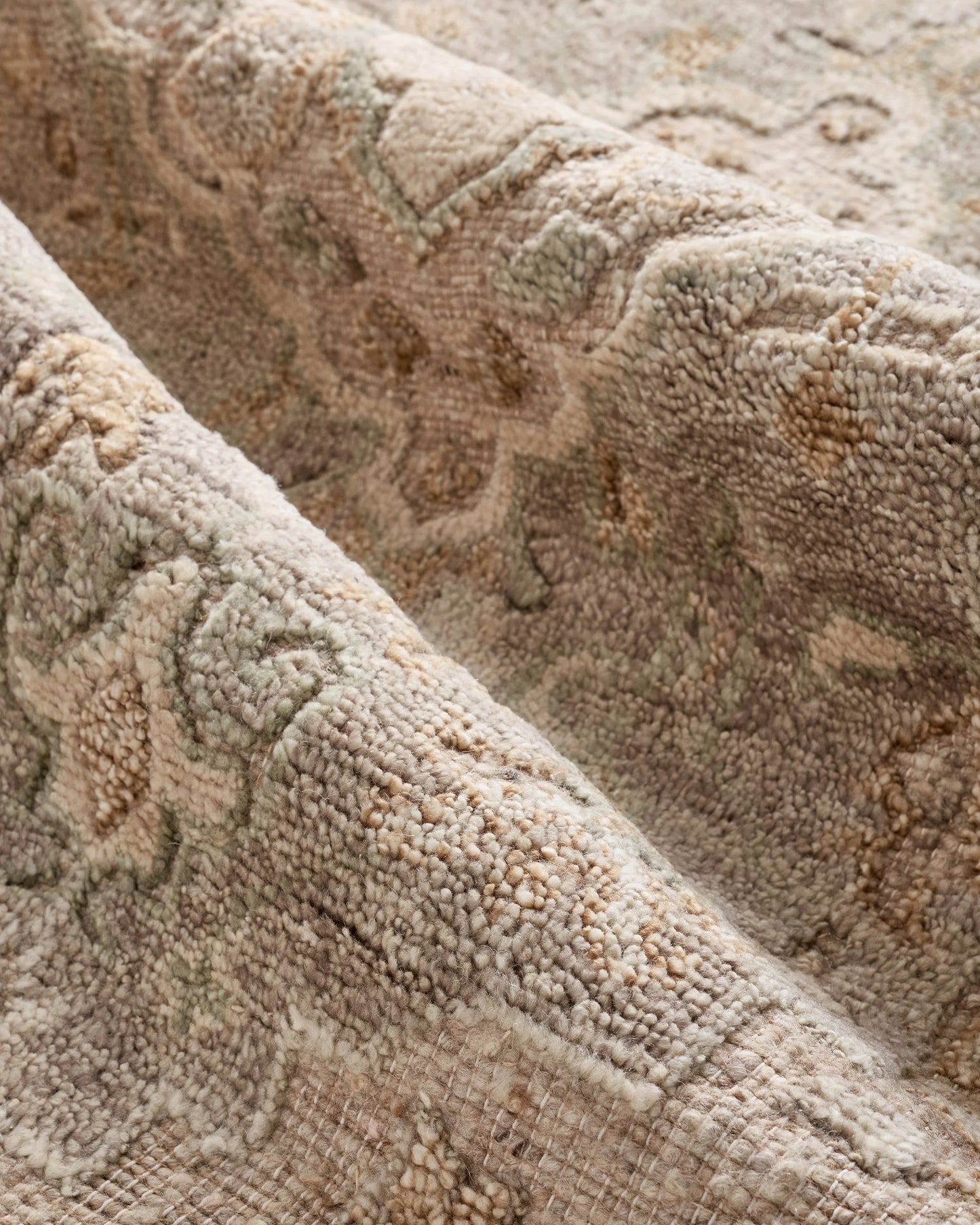 Callahan Hand-Knotted Wool Rug - 5' x 8' / Natural
