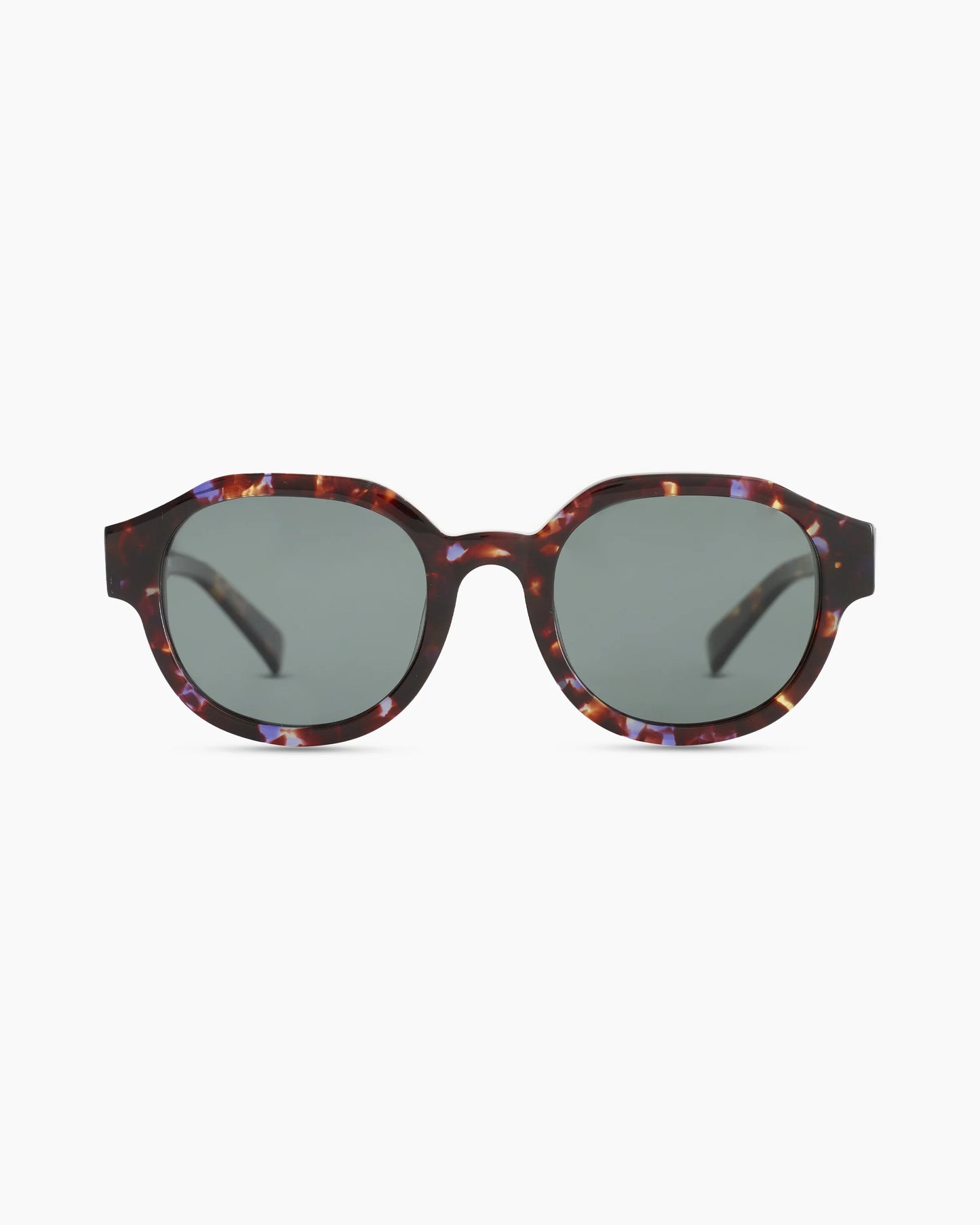Reagan Polarized Acetate Sunglasses - One Size / Amethyst Tortoise with Grey lens