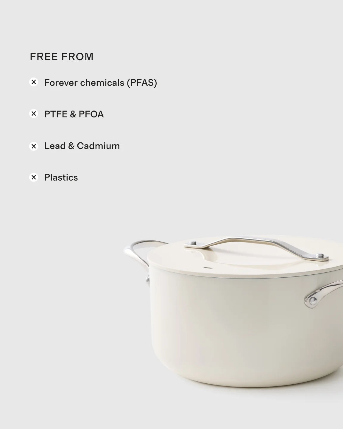 Ceramic Nonstick Soup Pot: 6QT - One Size / Navy