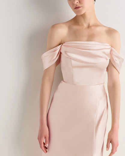 Aurora Stretch Satin Convertible Dress - 0 / Garden Sage Green