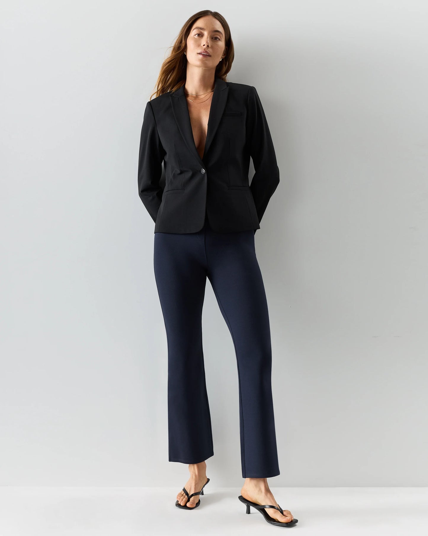 Ultra-Stretch Ponte Bootcut Pants - XS / Black