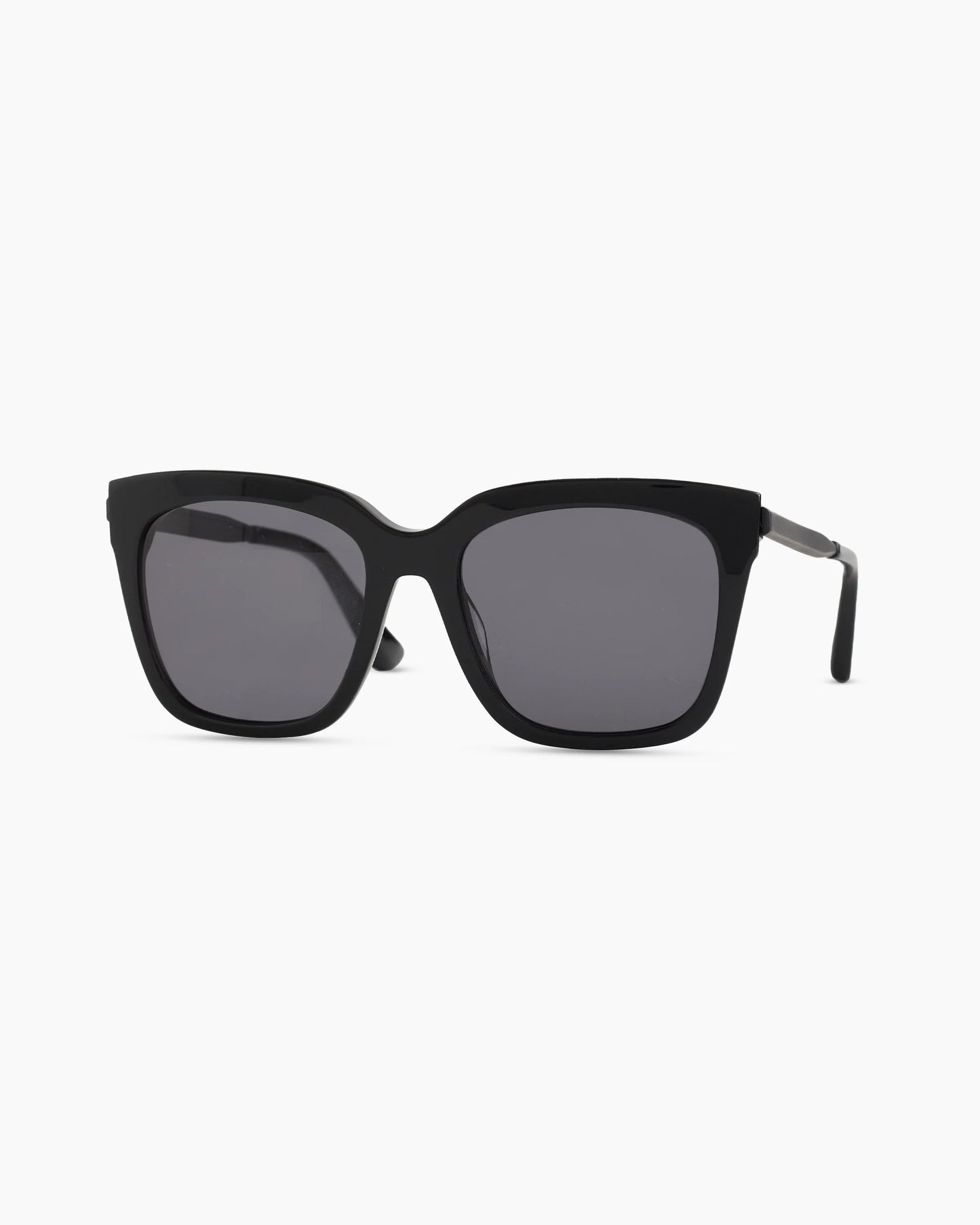 Luca Polarized Acetate Sunglasses - One Size / Black with Grey lens