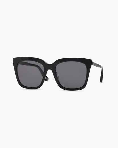Luca Polarized Acetate Sunglasses - One Size / Black with Grey lens