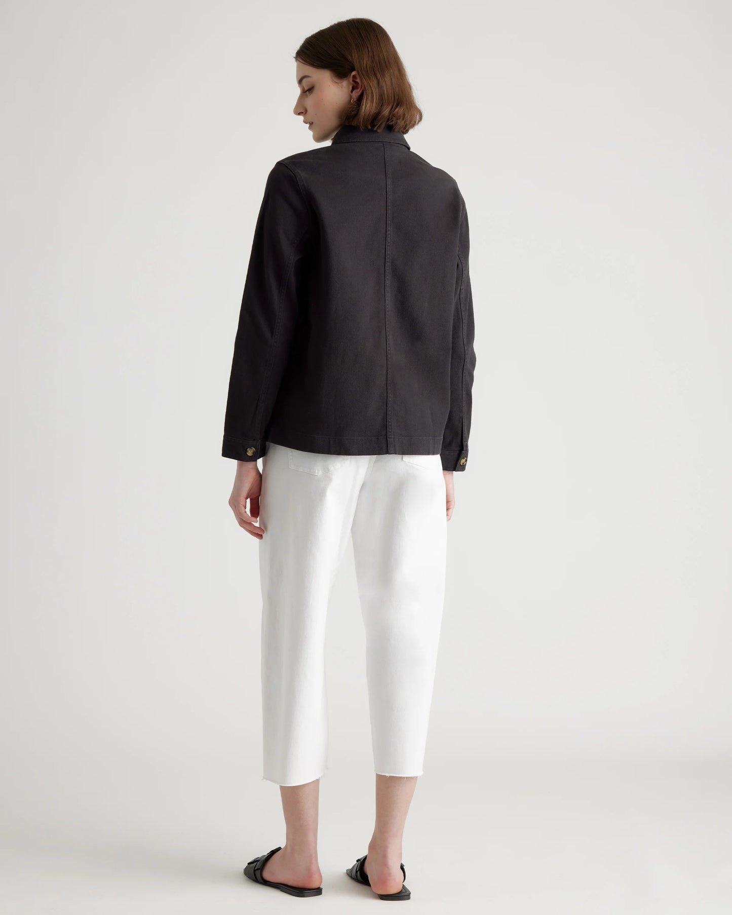 Organic Comfort Stretch Chore Jacket - XS / Vanilla