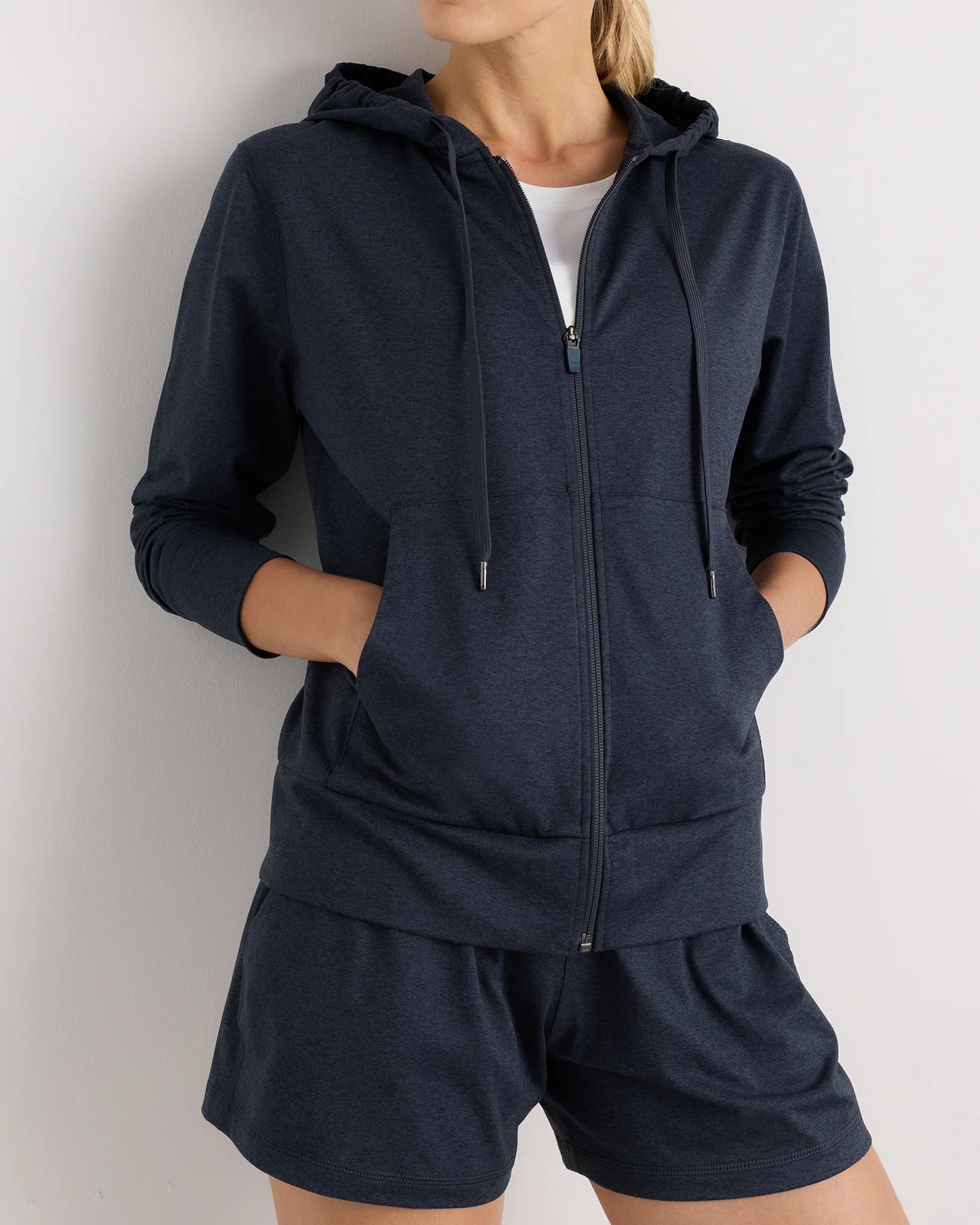 Flowknit Full-Zip Hoodie - XS / Heather Deep Navy