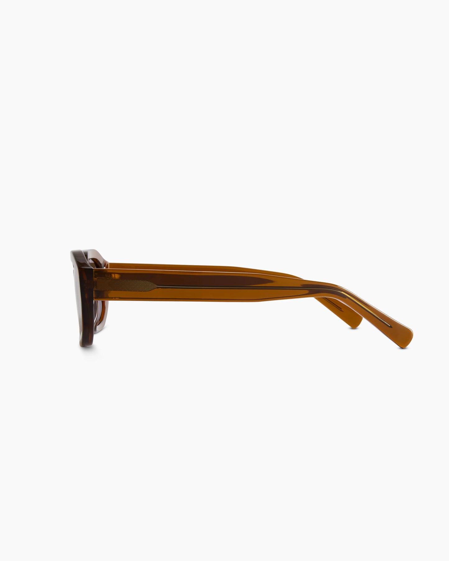 Barbados Polarized Acetate Sunglasses - One Size / Clear Spice with Grey lens