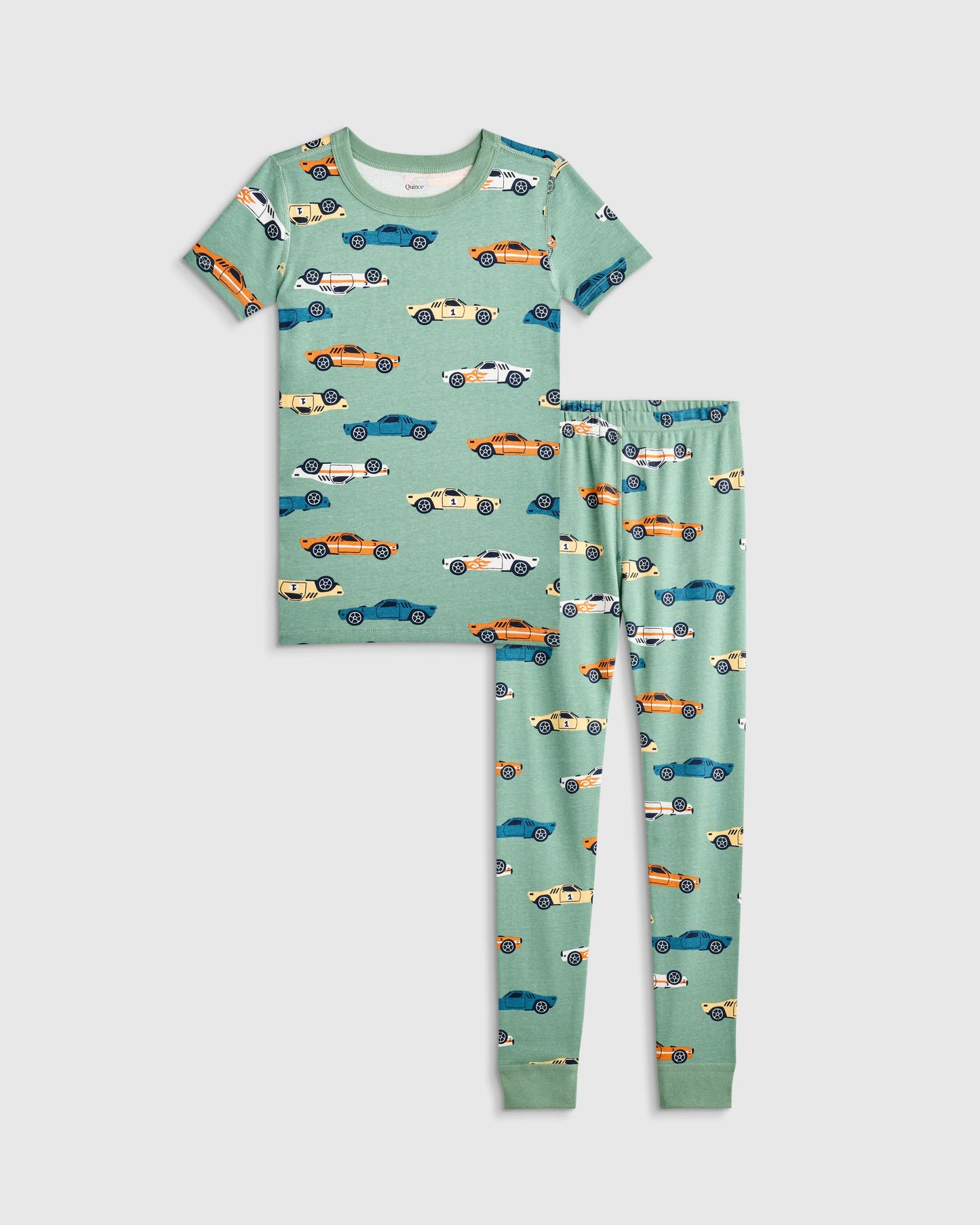 100% Organic Cotton Short Sleeve and Pant Pajama Set - 6 / Planets
